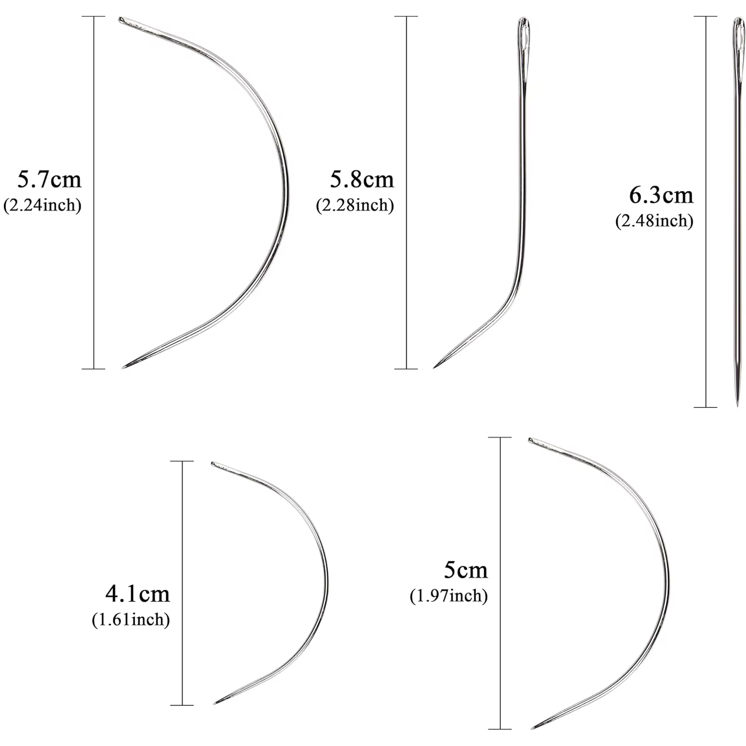3 rouleaux de fils de tissage de cheveux avec 10 pièces, aiguilles à coudre, pour la fabrication de