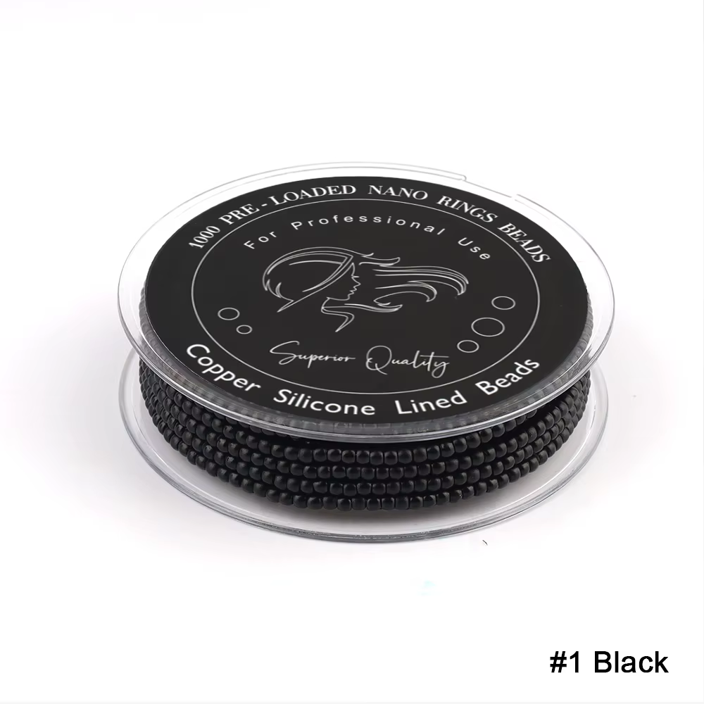 ARLANY perles d'extension de cheveux 3mm 500 pièces/rouleau nano perles de cuivre pré-chargées pour
