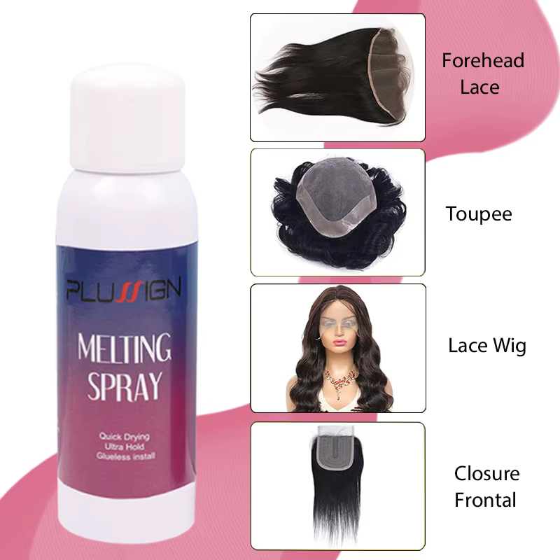 Spray fondant pour perruques de dentelle invisible 120 ml spray fondant pour perruques de dentelle e