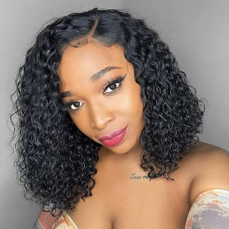 Wear And Go perruque ondulée ISEE cheveux sans colle Bob perruque dentelle avant perruques de cheveu