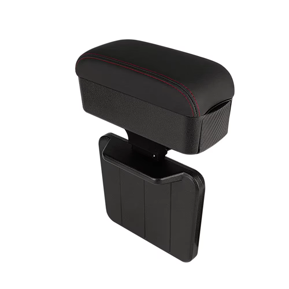 Organisateur de stockage d'espace de Console centrale de voiture réglable en hauteur avec plateau re