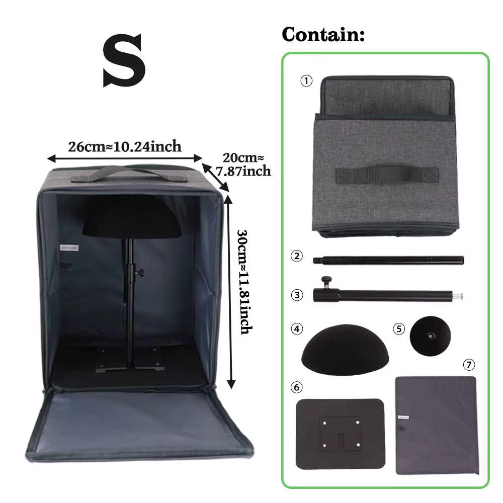 Boîte d'emballage de luxe pour perruques, boîte de rangement pliable pour perruques avec poignée sup