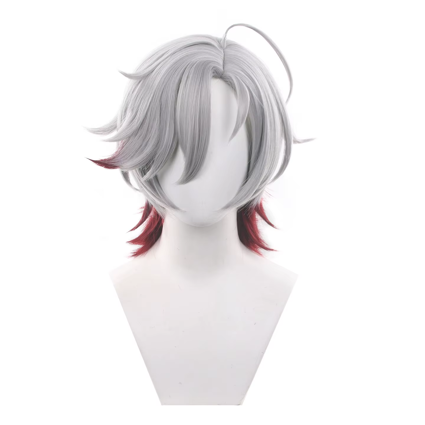 Perruque de cosplay Illuga en stock, perruque synthétique courte Illuga pour homme, couleur mixte, r