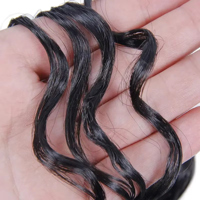 Extensions de cheveux humains brésiliens 12A, bouclés en spirales petites, bouclés crépus, pour croc
