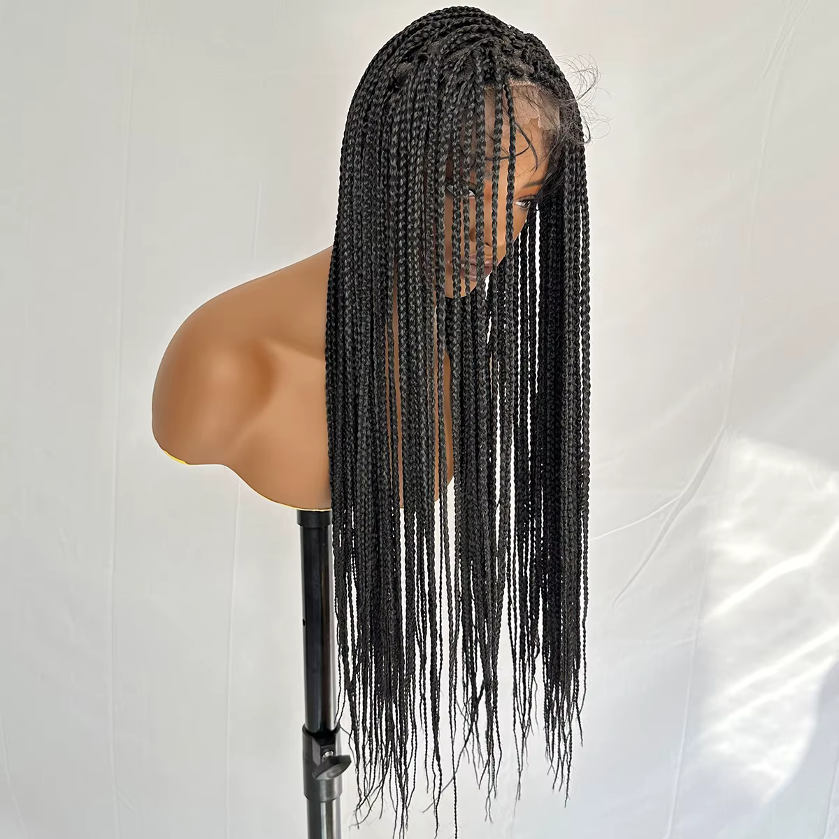 Perruque tressée en cheveux synthétiques, 30 pouces de long, pour femmes, tresses de haute qualité n
