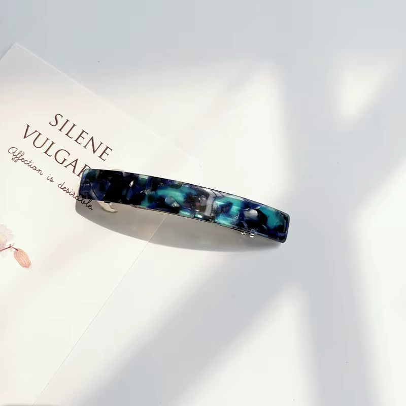 Élégantes pinces à cheveux en acrylique et métal pour femmes et jeunes filles, pince latérale vintag