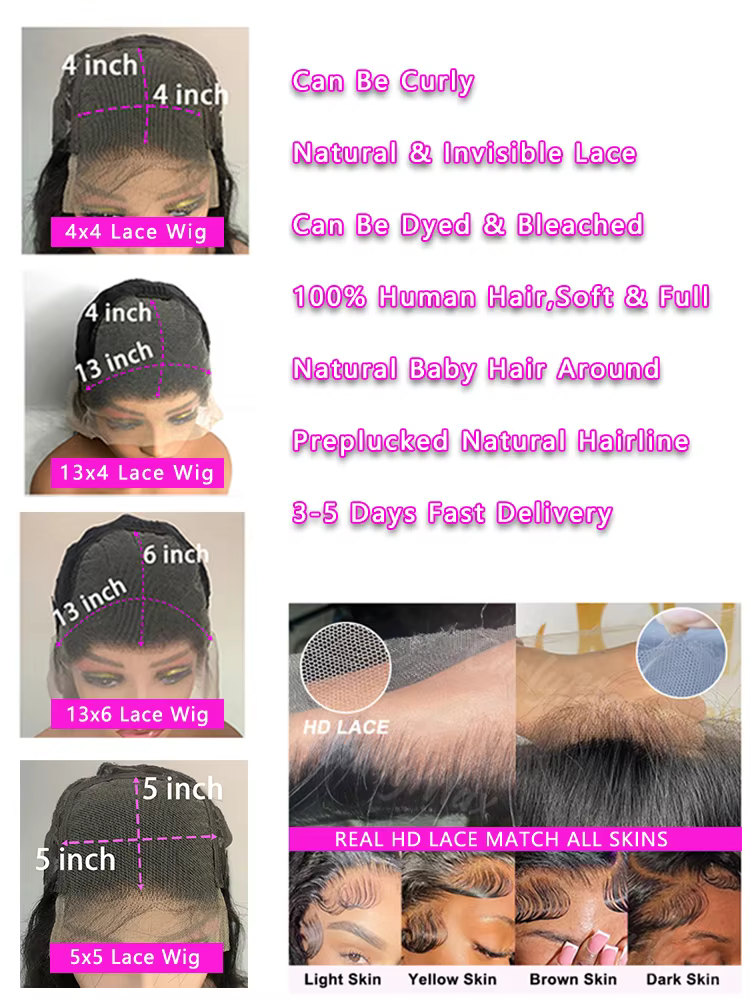 Perruque Lace Frontal Wig 100% naturelle, cheveux humains, 13x6 Hd, blond miel, Body Wave, 4x4, 5x5,