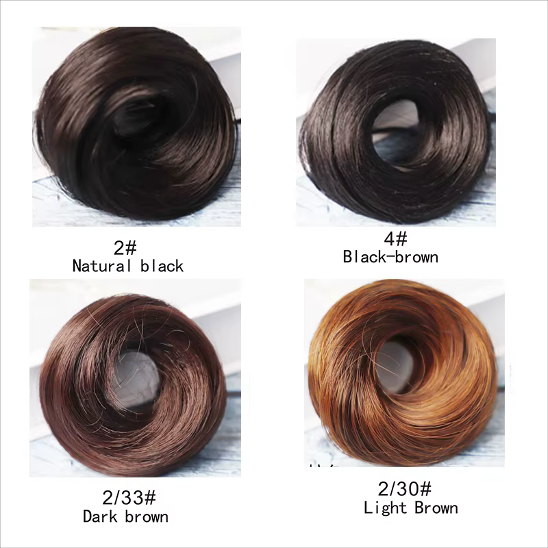 H & STAR – Chignon synthétique en désordre, Extension de Chignon lisse, Mini élastique, chouchous, a