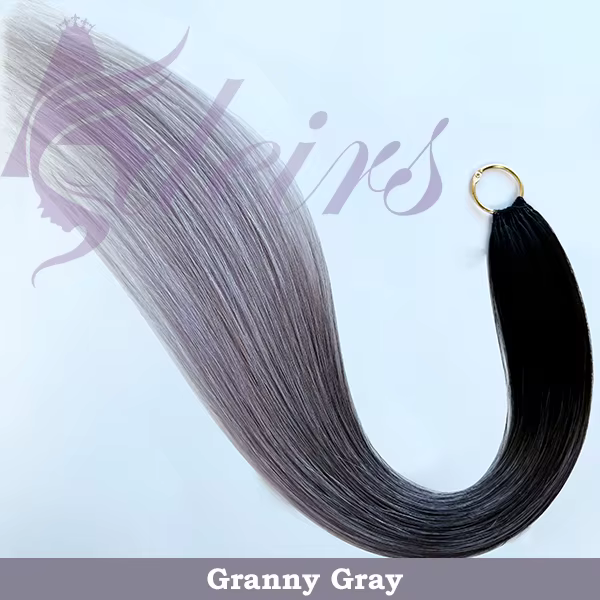 ADEIRS plume extensions de cheveux droite 100% réel humain Microring Extensions de cheveux couleur v
