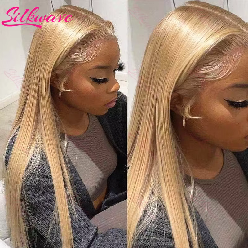 13x4 droite miel blond dentelle avant perruques cheveux humains 13x6 Hd dentelle frontale perruque p