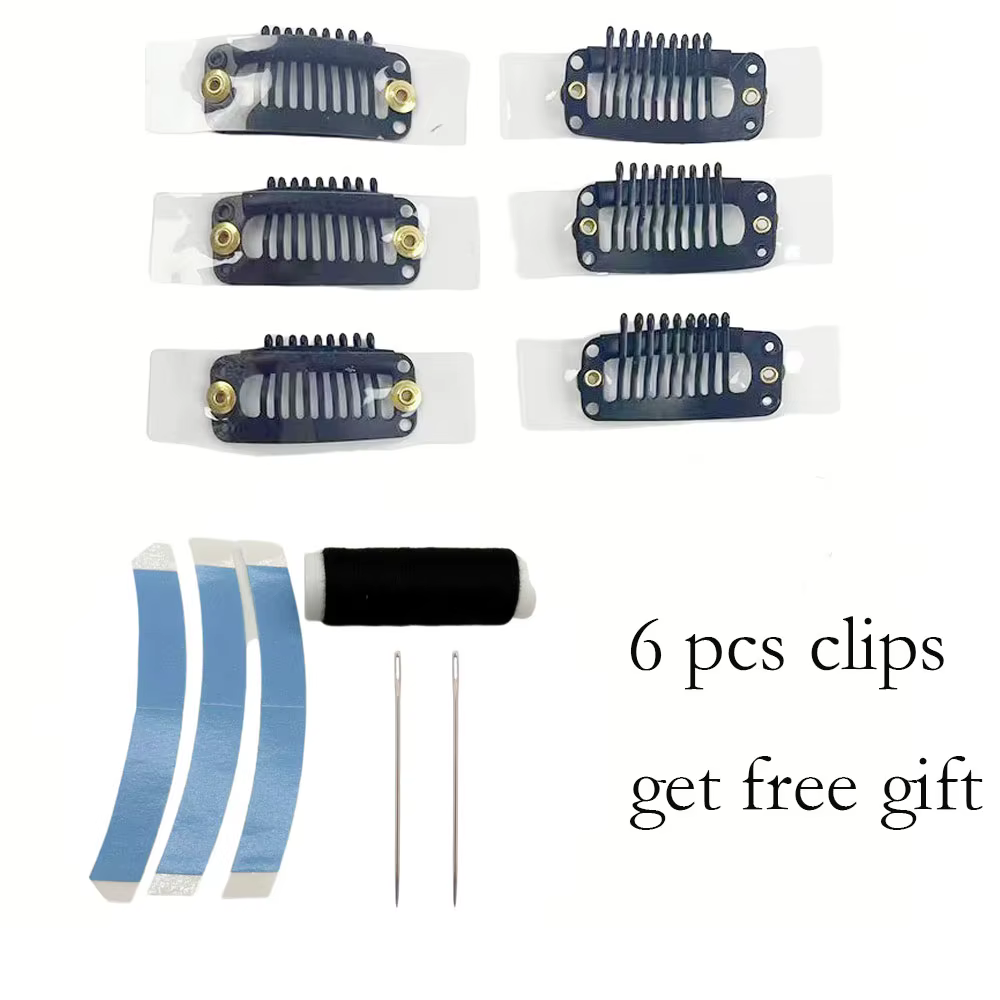 Lot de 6/10 pinces de 3,2 cm pour extensions de cheveux, pinces professionnelles pour perruques, pin
