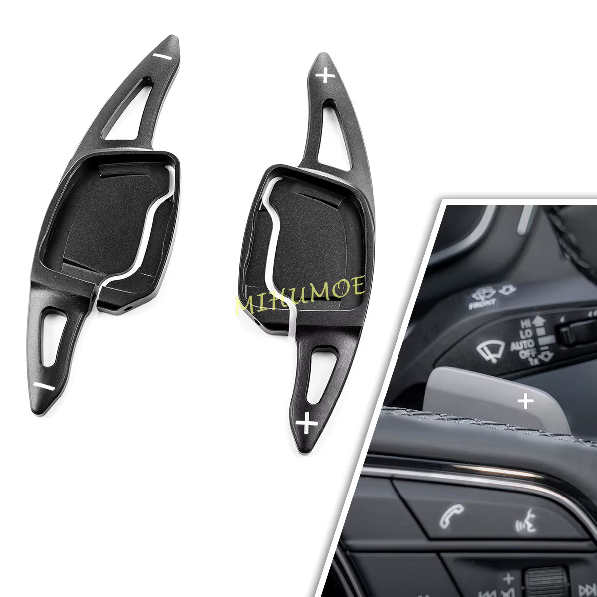Extension de levier de vitesse de palette de volant intérieur en aluminium, pour Audi A3 A4 B9 A5 A6