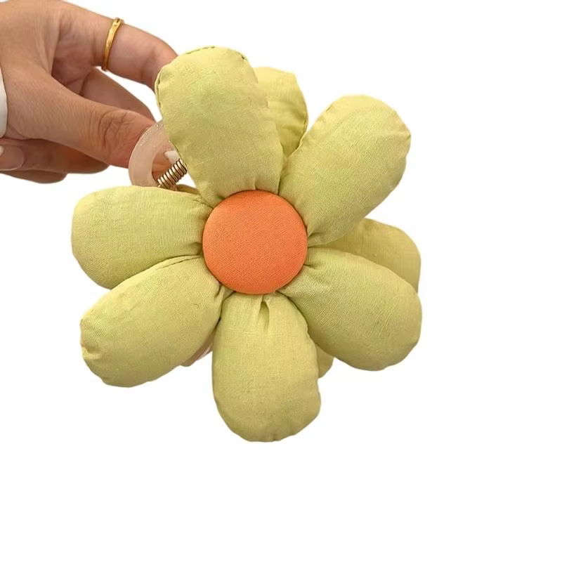 Pince à cheveux à mode 39BD, matériel floral, épingle à cheveux confortable, accessoire mignon pour