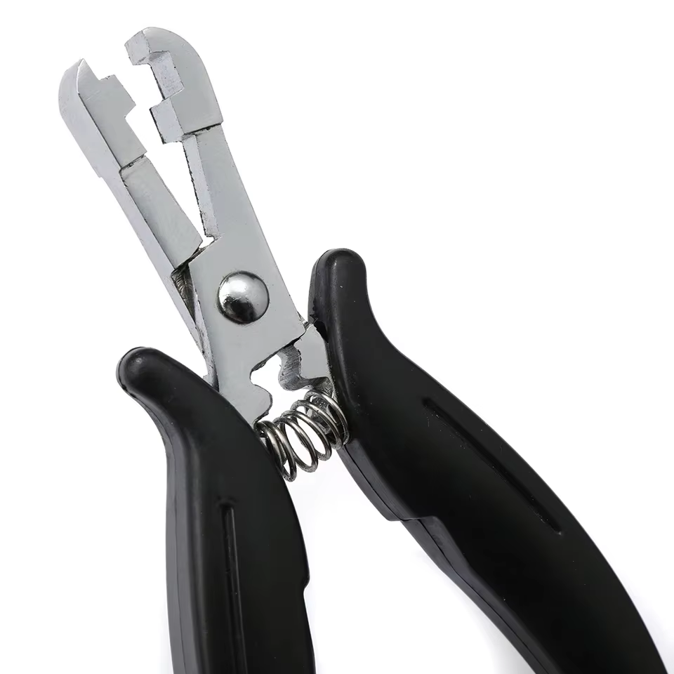 Pince à épiler pr-collée à la kératine pour extensions de cheveux, accessoires d'extension, pince à