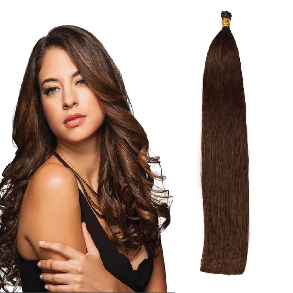 Extensions de cheveux à la kératine italienne, pointe en U, cheveux humains, double épaisseur, Remy,