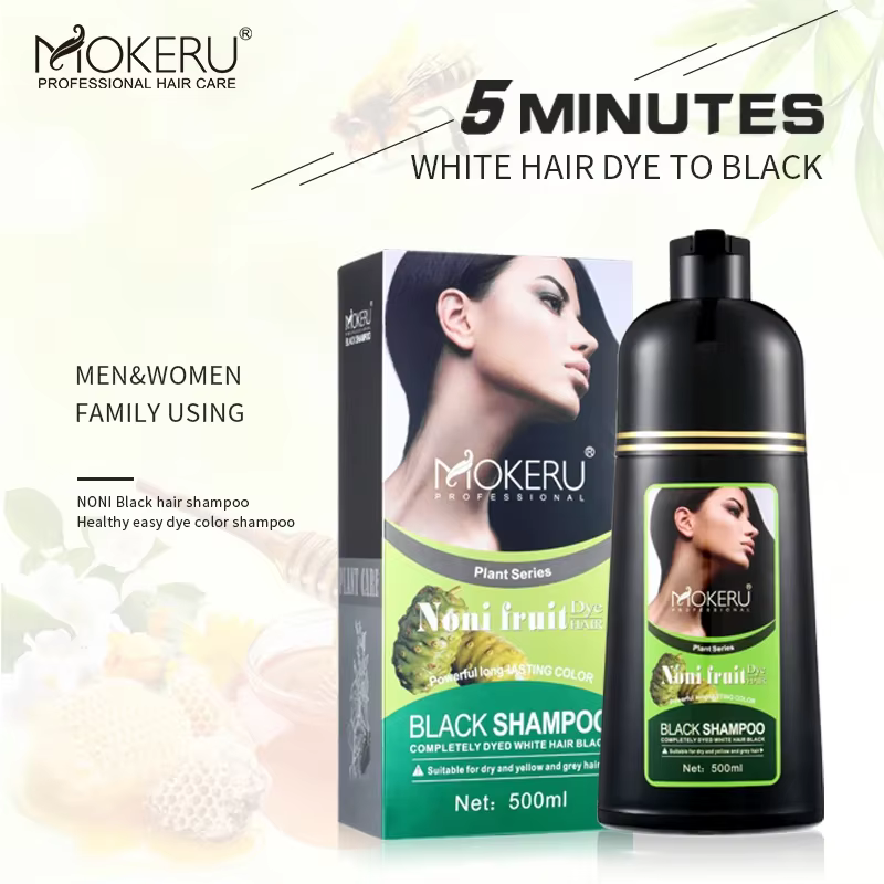Mokeru – teinture capillaire naturelle biologique rapide, seulement 5 Minutes, Essence végétale Noni