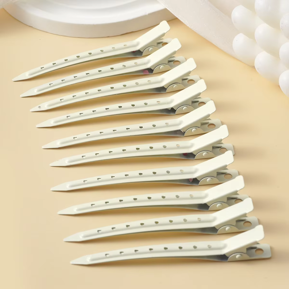 Pince à bec de canard en métal, épingle à cheveux bouclée, Barrettes de coiffure, pinces de coiffure