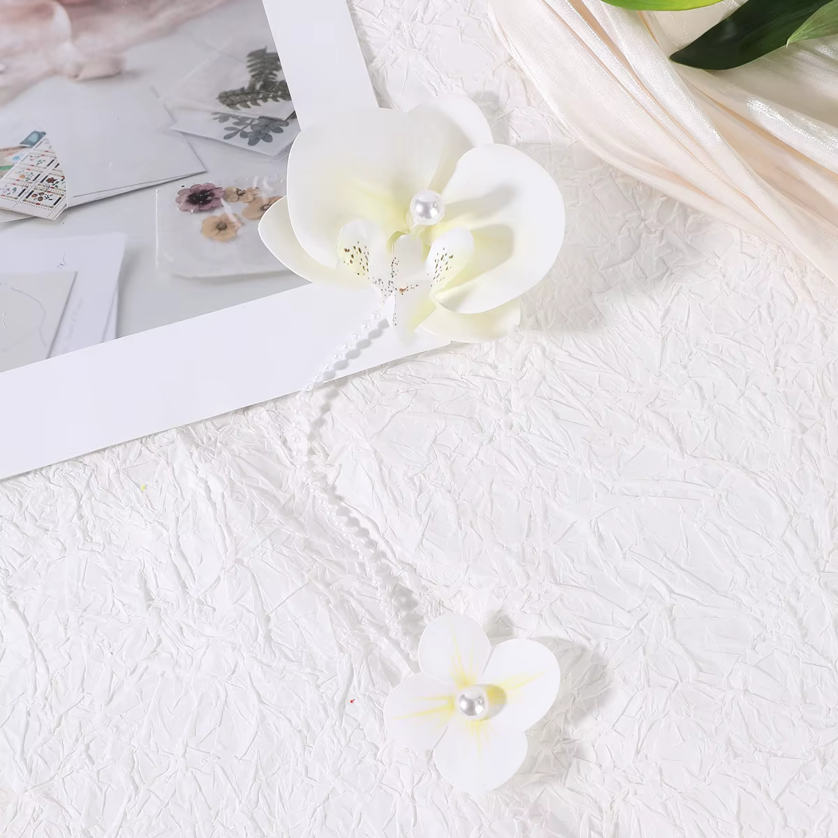 Pince à cheveux fleur phalaenopsis pour femmes et filles, épingle à cheveux orchidée élégante, pince