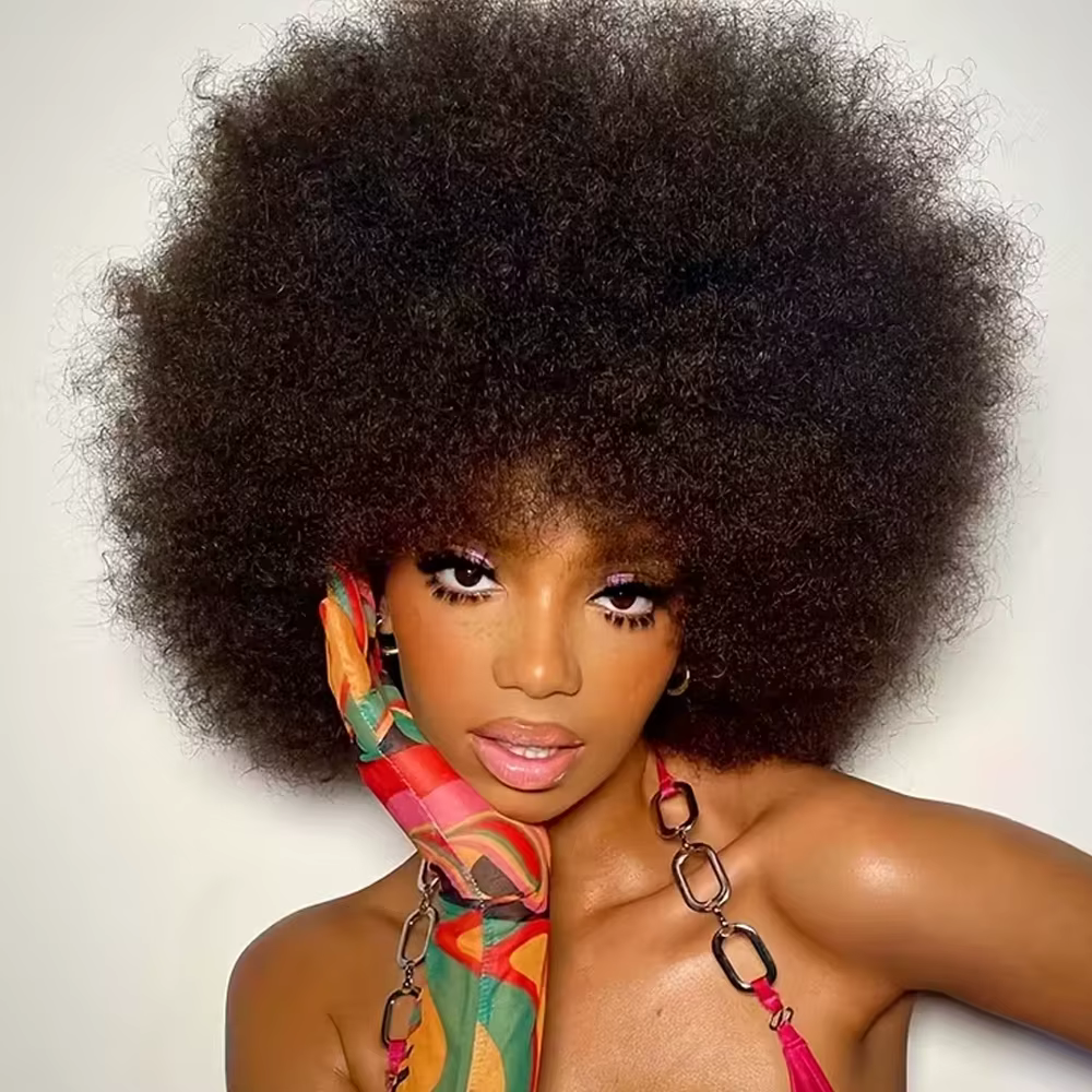 Perruque Bob synthétique courte bouclée et crépue de Style Bob, perruque moelleuse avec frange, chan