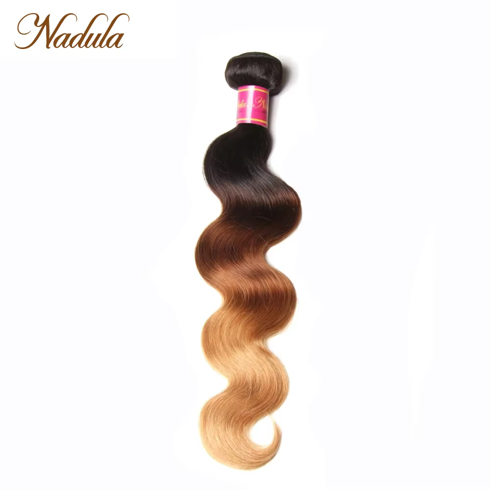 Tissage en lot Body Wave brésilien naturel Remy ombré-Nadula Hair, 1B-4-27, mèches de cheveux