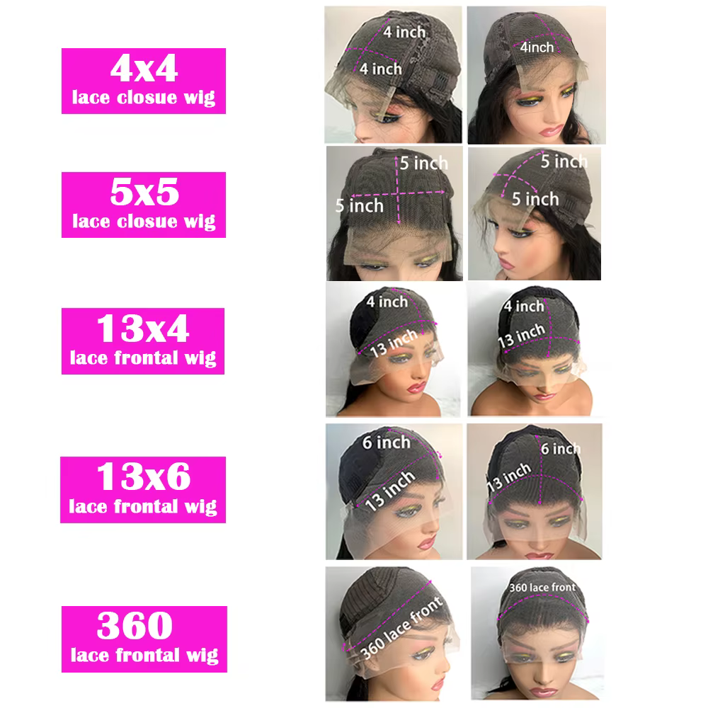 40 pouces 13x6 vague de corps perruque frontale de cheveux humains 13x4 HD dentelle naturel noir ava