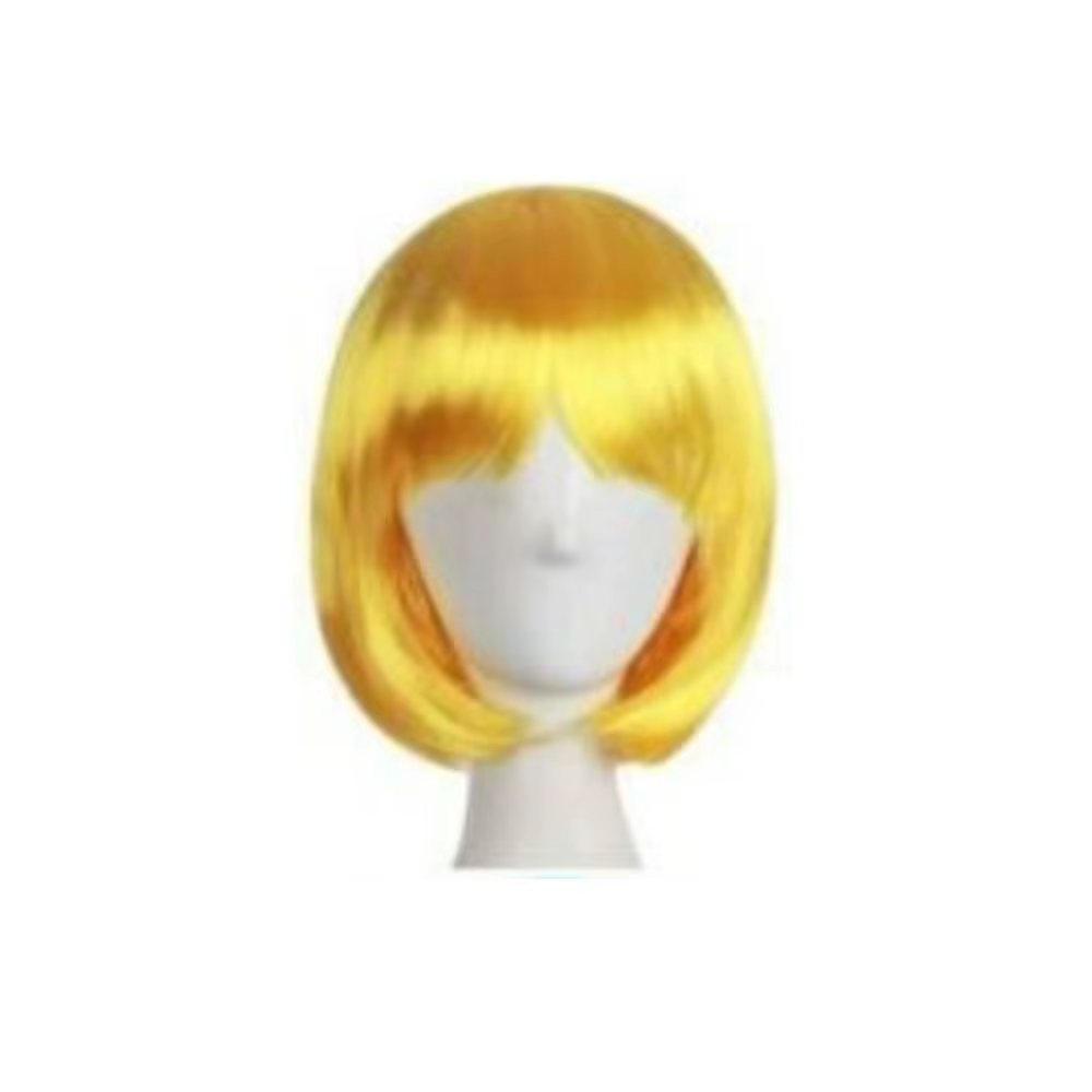 Perruque synthétique courte et lisse pour femmes, cheveux complets, perruque Bob pour fête Cosplay,