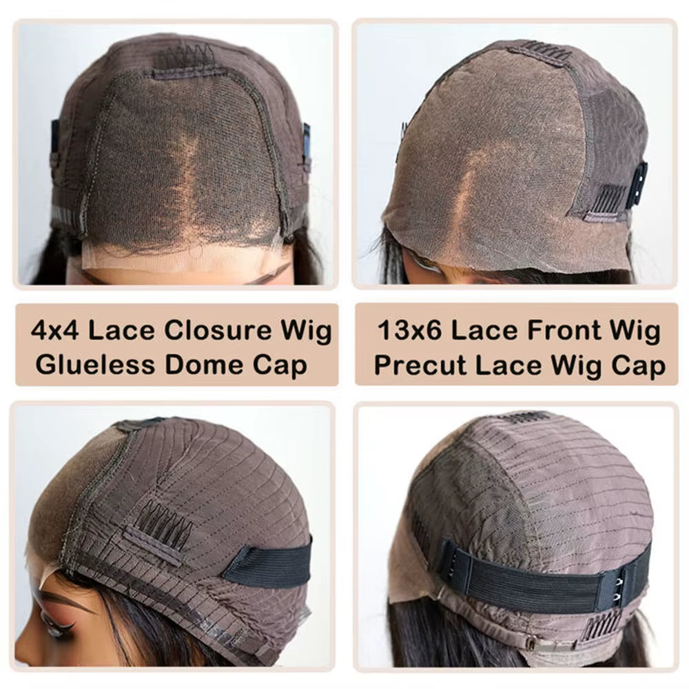 Perruques Bob coupe lutin cheveux humains Ombre couleur marron Bob perruque de cheveux humains 13x6