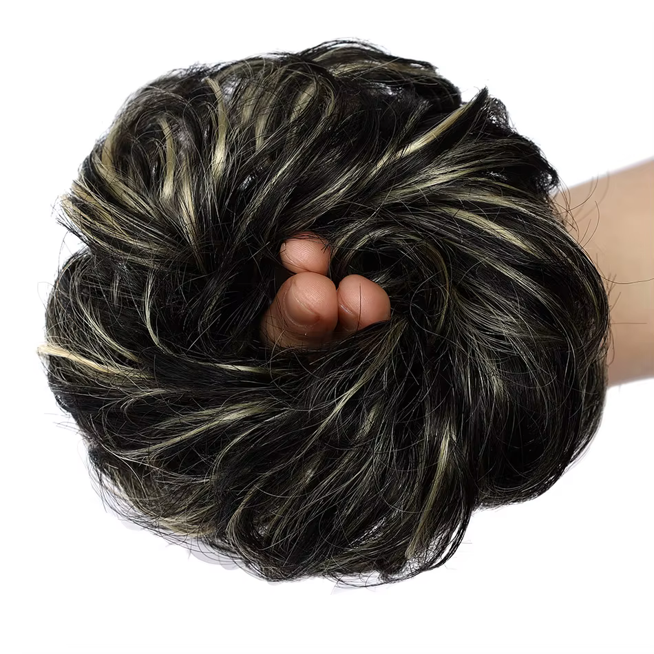 Chignons de cheveux humains Extensions queue de cheval postiche cheveux brésiliens pièces Chignon po