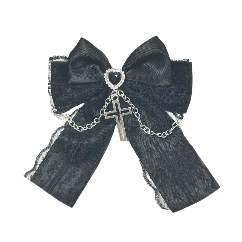Jirai Kei mode pince à cheveux pour filles femmes Harajuku Y2K noir blanc épingles à cheveux Style L