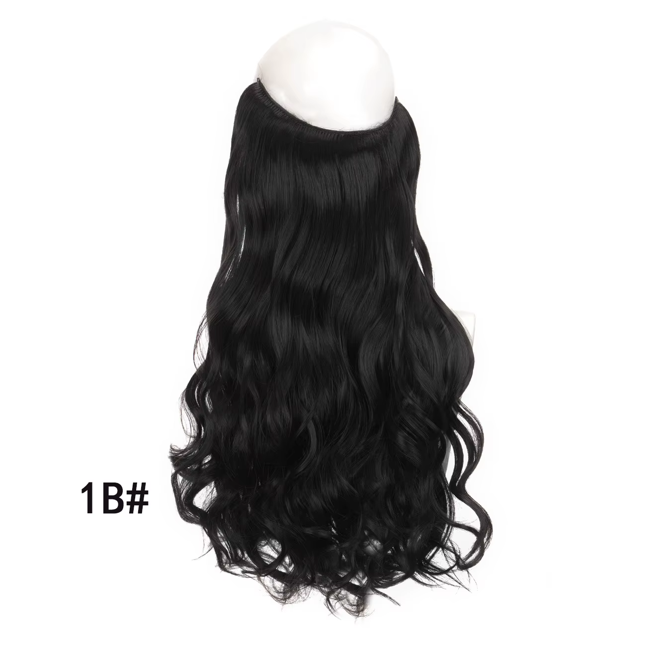 Extension de cheveux synthétiques longs pour femmes, postiches ondulées invisibles, ligne de poisson