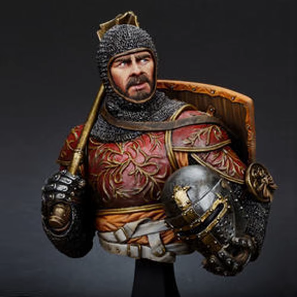 Chevalier italien 1/10, buste de figurine modèle en résine, GK, thème historique, kit non assemblé e