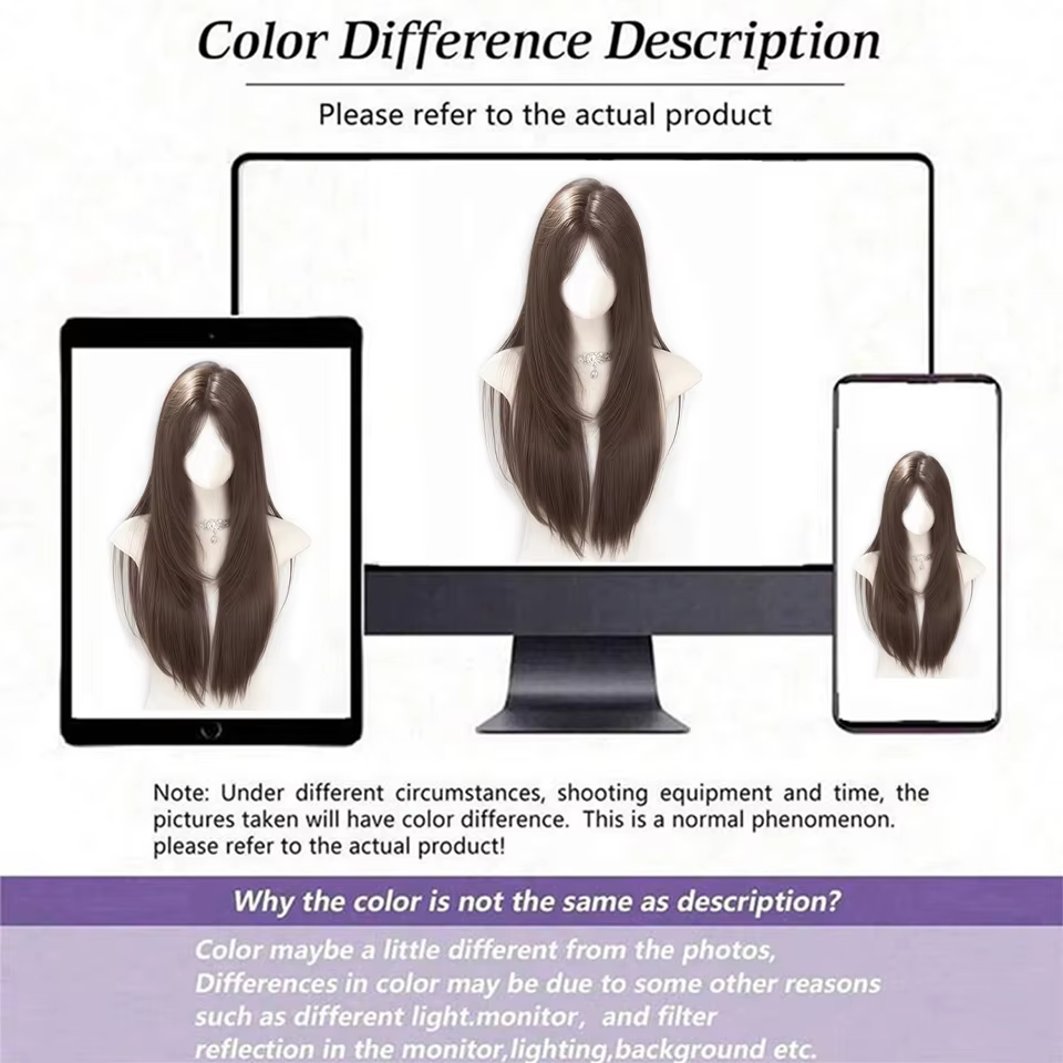 Perruque synthétique longue et lisse pour femme, cheveux naturels de haut niveau, à la mode, résista