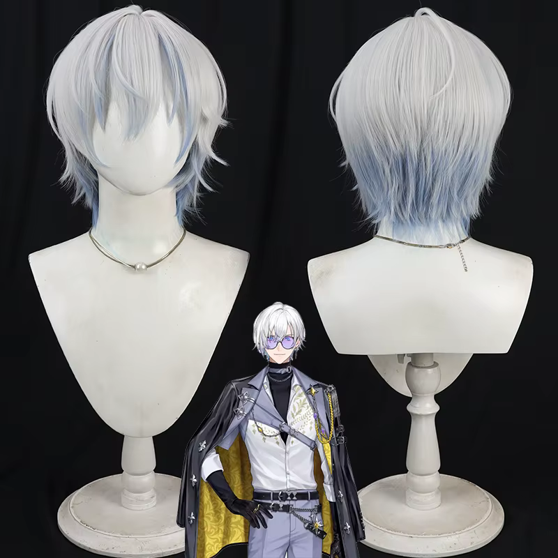 Perruque de Cosplay Nijisanji EN Kaelix Debonair, Youtuber virtuel Niji BY THE BEAT Kaelix Debonair,