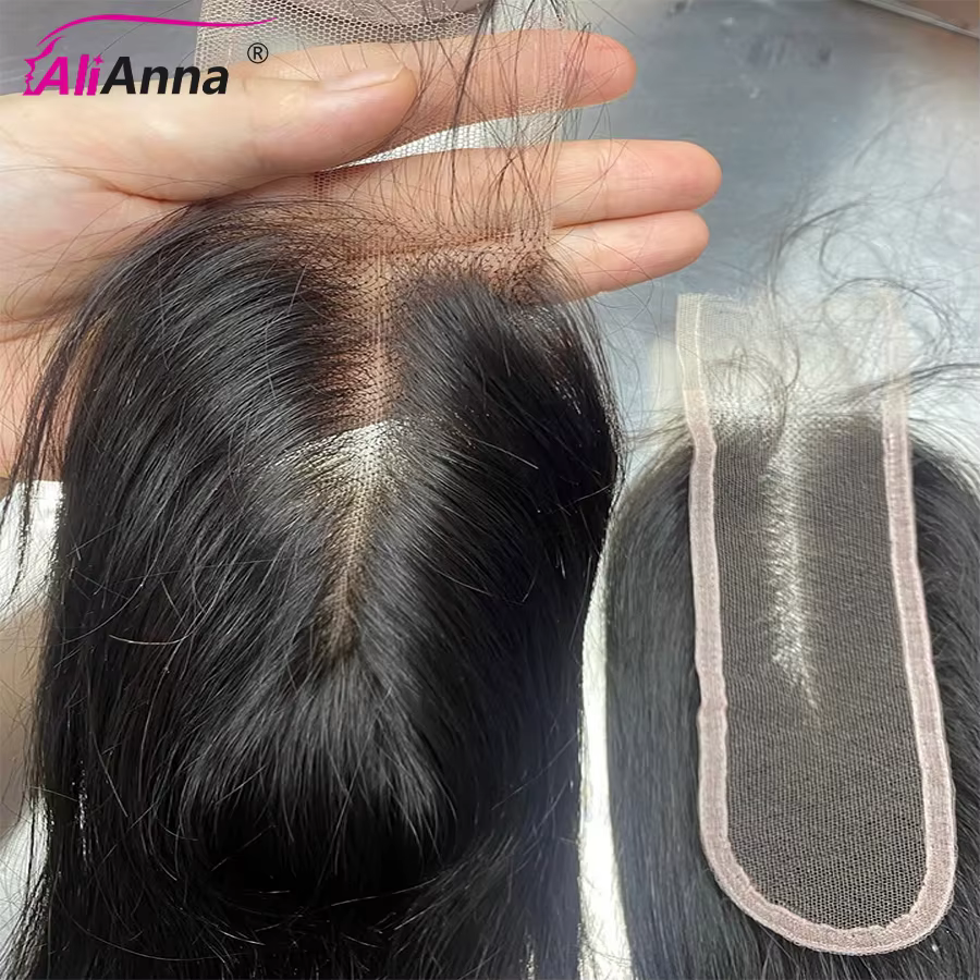Perruque Closure 2x6 HD Lace Closure Cheveux Humain Brésiliennes 14-24 Pouces Postiche Cheveux Natur