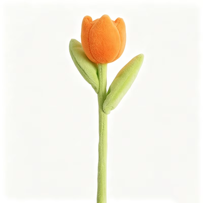 Magnifiques jouets en peluche tulipes et tournesols réalistes, doux et rembourrés, jouets floraux de