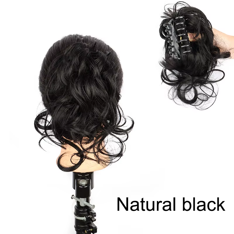 WIGSIN synthétique griffe Chignon court désordre cheveux bouclés Chignon postiche pour les femmes Sc