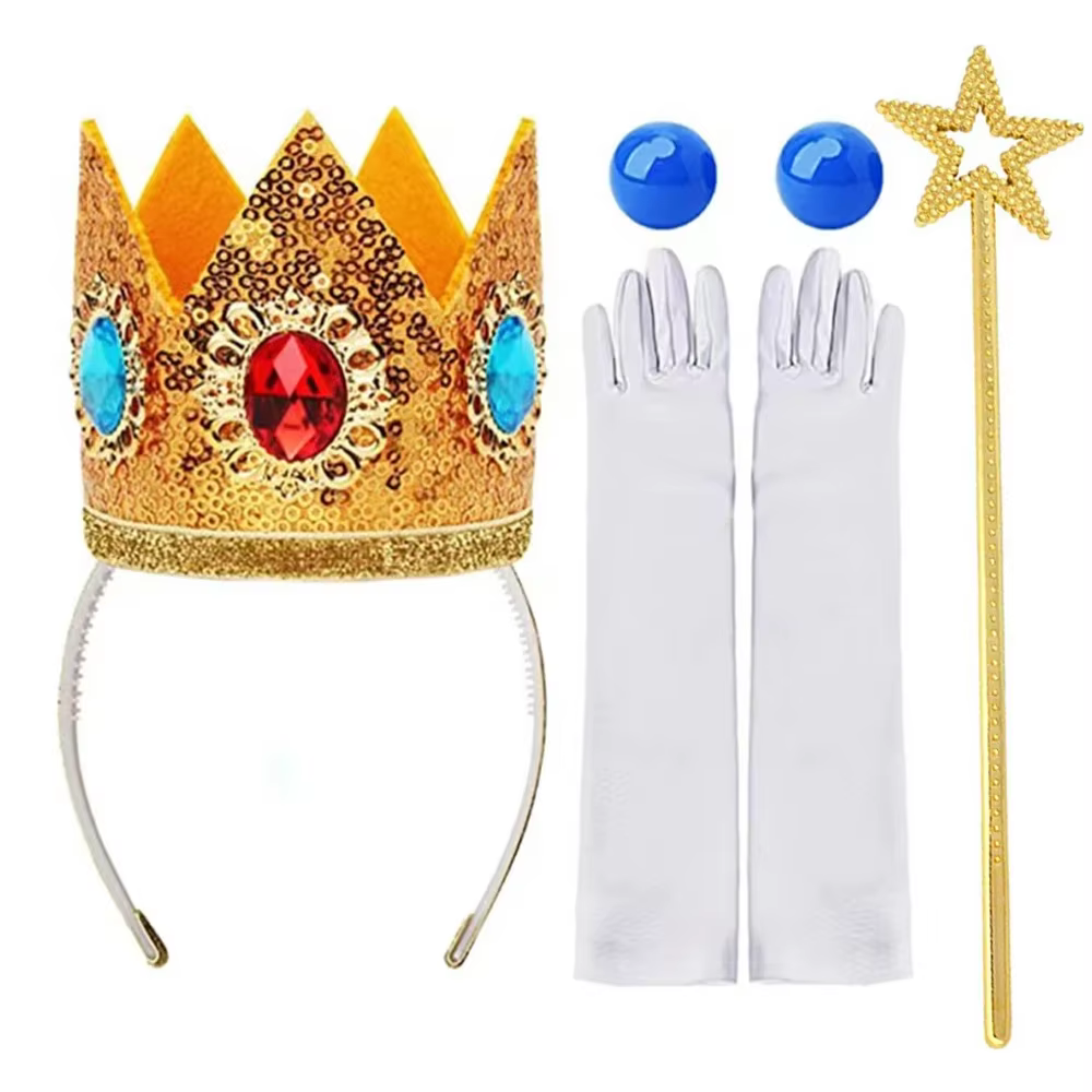 Perruque de princesse pêche de haute qualité pour filles et femmes, perruque de Cosplay longue ondul