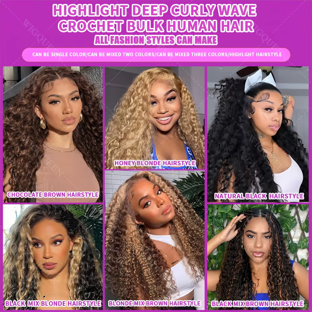 # Extensions de cheveux humains ondulés pré-séparés sans nœuds 27 blondes 12A, extensions de cheveux
