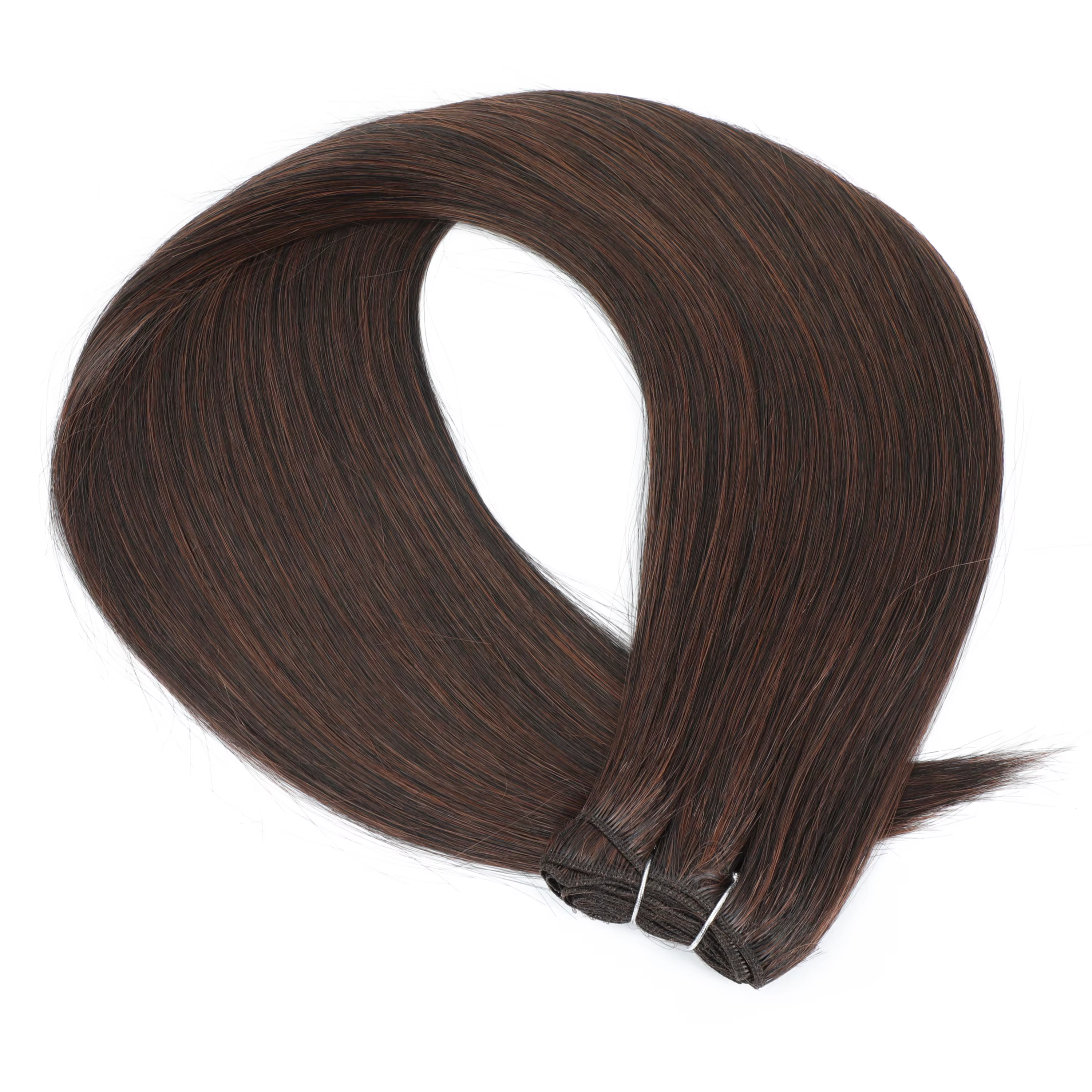 Extensions de cheveux lisses blond Piano, mèches synthétiques Bio résistantes à la chaleur 27/613, t