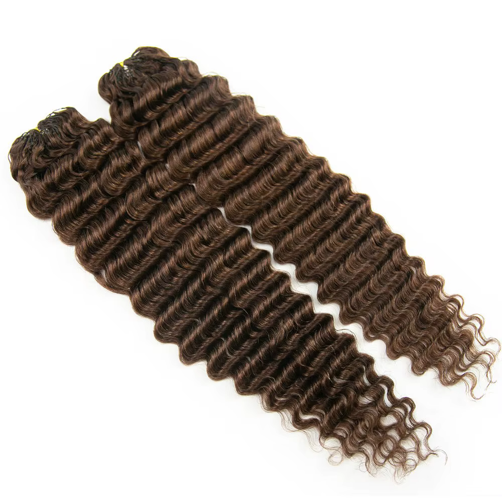 Miracle Knots 12A Deep Wave Crochet Human Hair Pre-Separated # 4 extensions de cheveux tressées au c