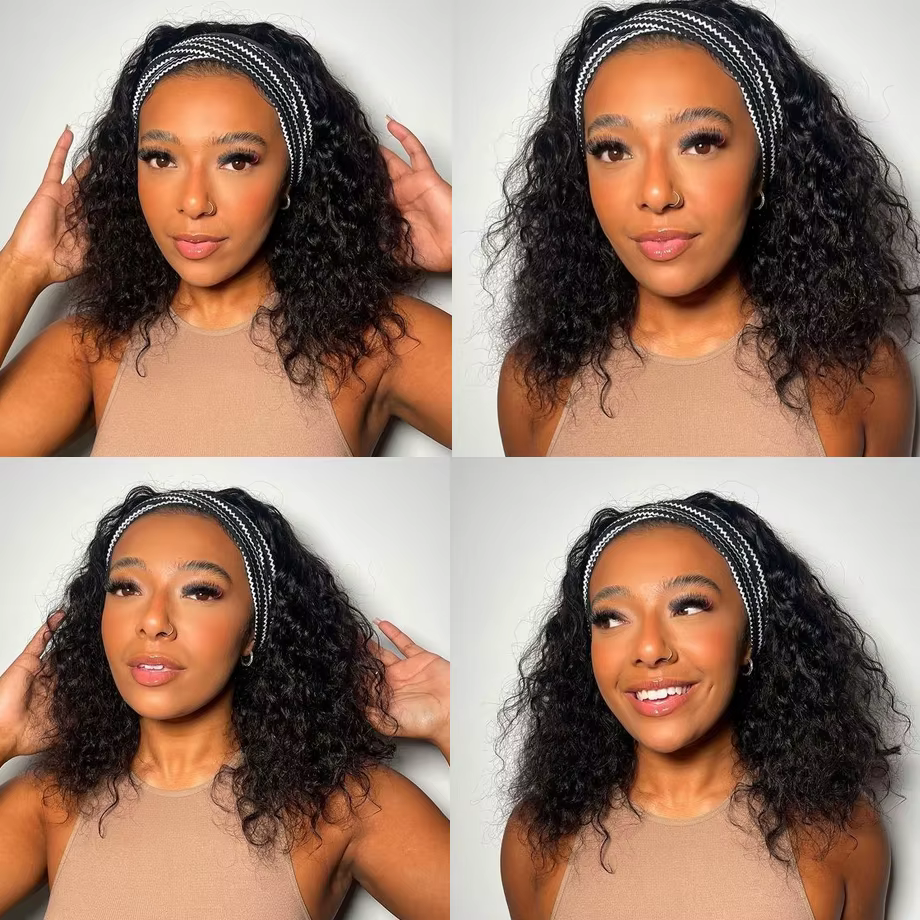 MYLOCKcloser-Perruque de cheveux humains bouclés crépus pour femme, perruques de bande de sauna, per