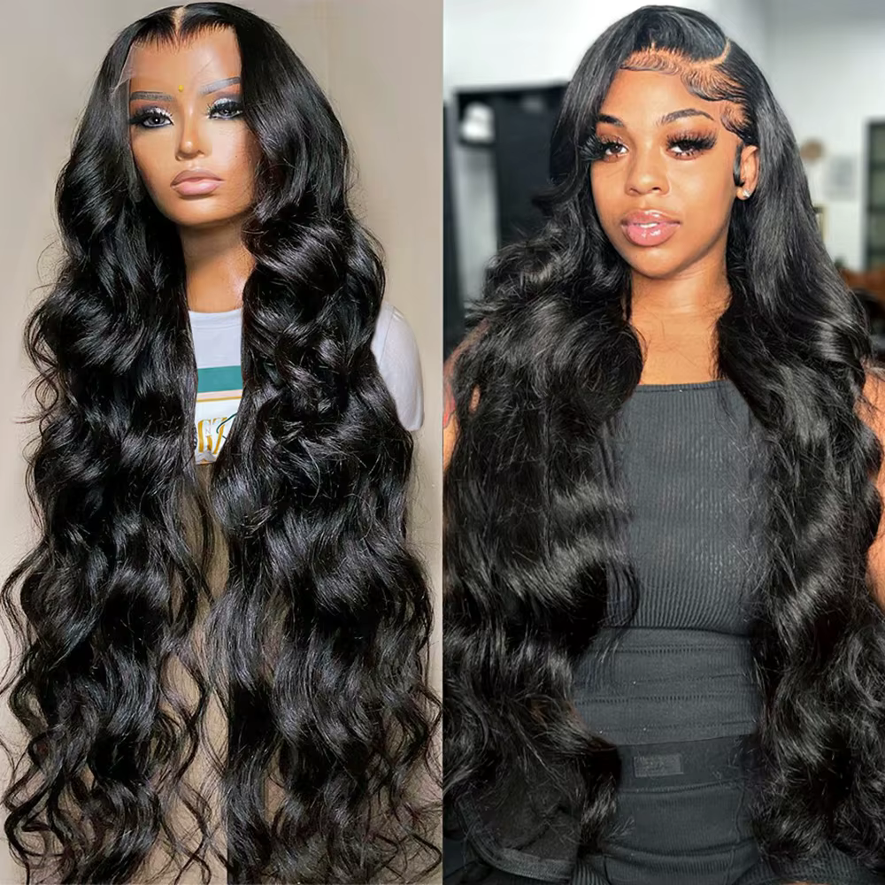 Surprise ! ! ! PRPromotion-Perruque brésilienne Body Wave pour femme, 13x4, 13x6, 360 Transparent La