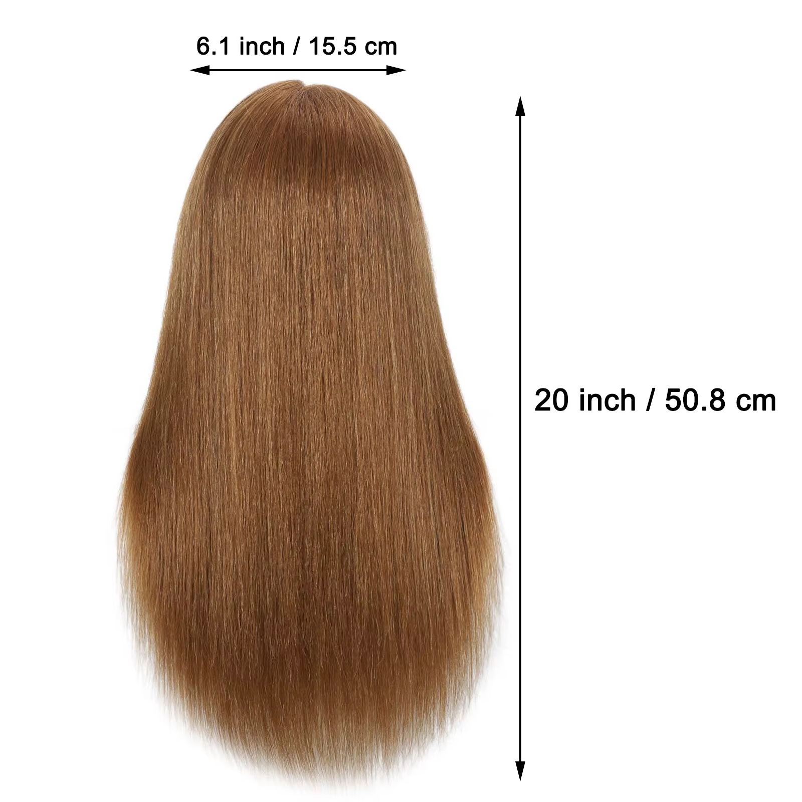 100% tête de Mannequin de cheveux réels avec cheveux humains coiffeur cosmétologie Mannequin Mannequ