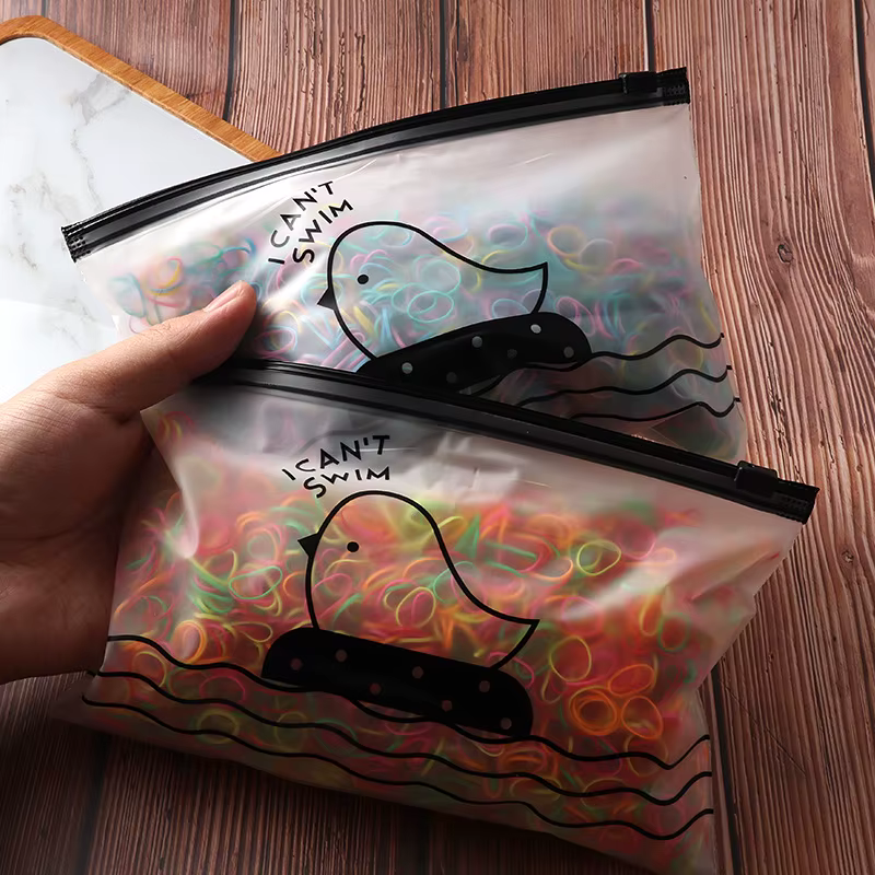 Artificiel astiques colorés en caoutchouc de poulet pour filles, attaches pour enfants, porte-queue