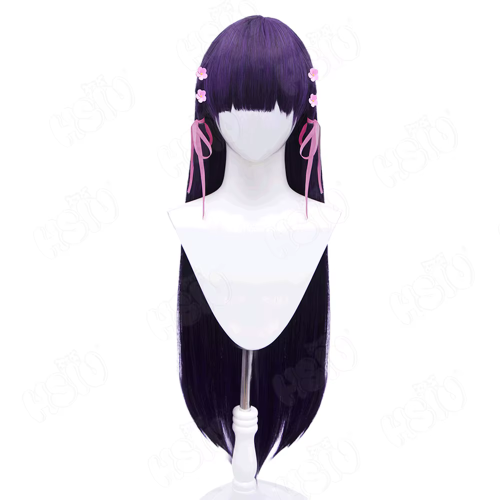 Saimori-Perruque Cosplay en Fibre Synthétique Ultraviolette, Anime My Happy Marriage, Longue Couleur