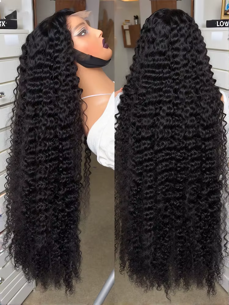 Perruques de cheveux humains vague profonde 13X6 Hd dentelle frontale perruque vague d'eau avant de