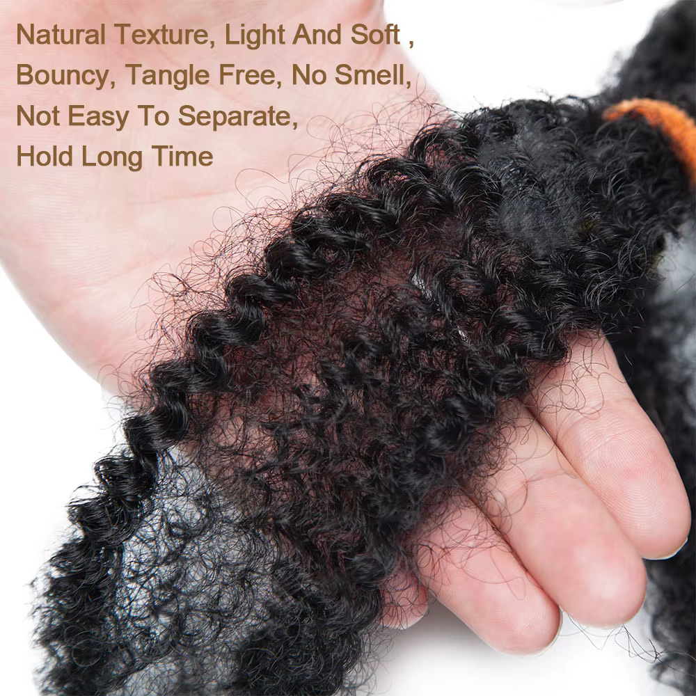 Afro crépus cheveux pré étiré Afro crépus torsion cheveux tressage cheveux crépus torsion Crochet tr