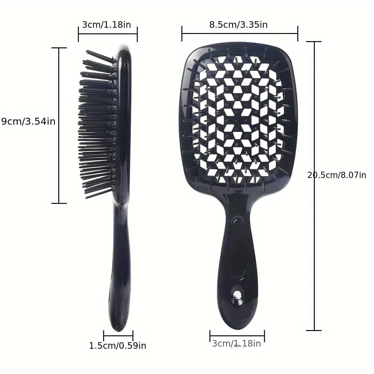 WANMEI coussin d'air peigne plastique Massage antistatique sec humide cheveux bouclés creux brosses