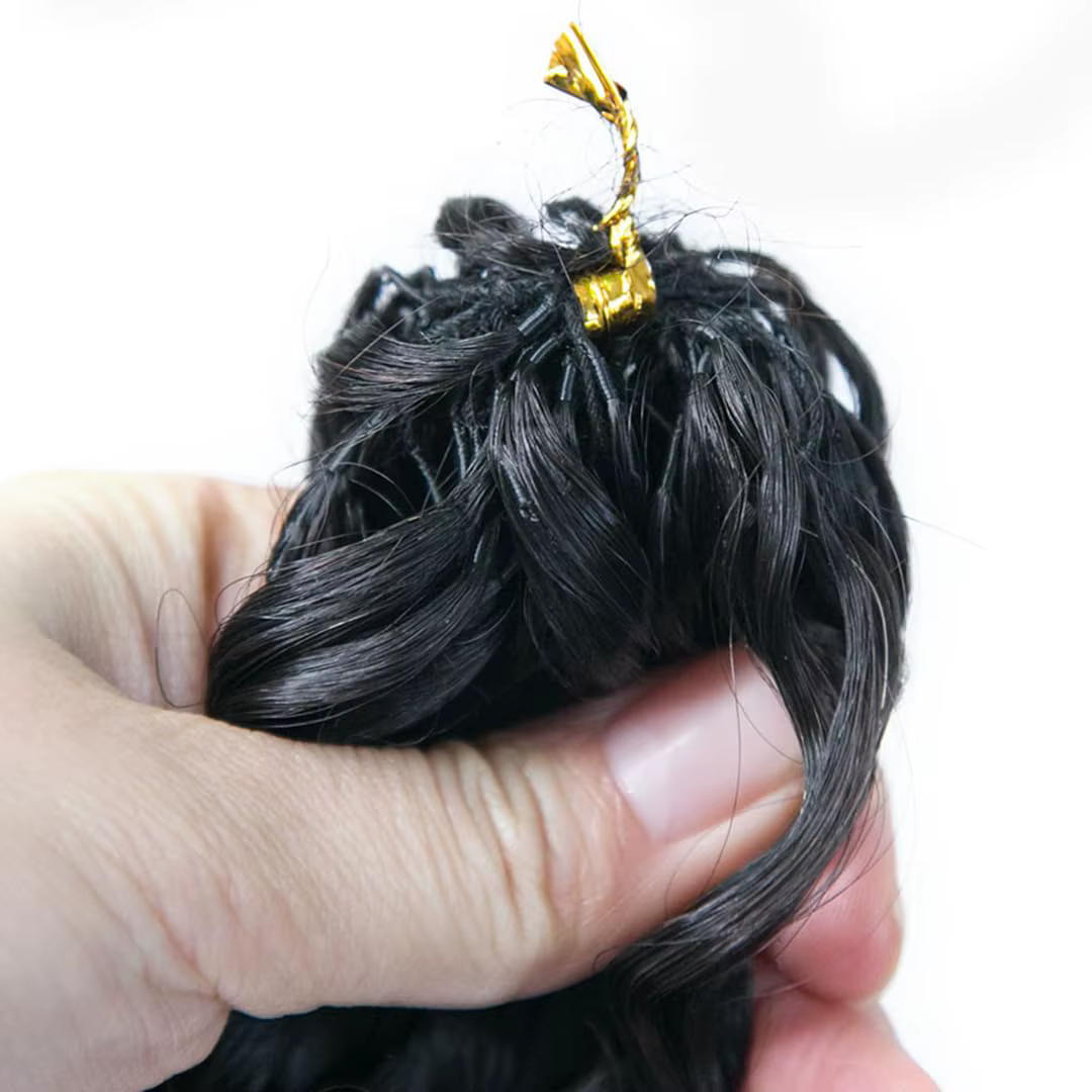 Vague d'eau sans noeud pré-séparé Crochet Extensions de cheveux cheveux humains bouclés plume Croche