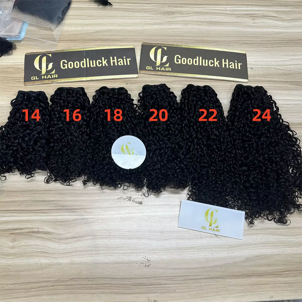 3B3C birman Pixie cheveux bouclés paquets vierge cheveux humains vietnamien brut Extensions de cheve